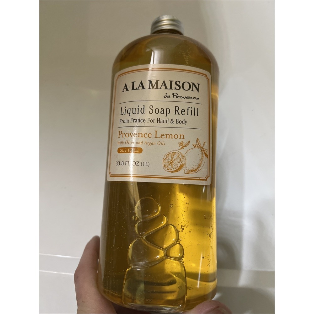 A LA MAISON DE PROVENCE LIQUID SOAP FOR HAND&BODY PROVENCE LEMON REFILL 33.8 oz